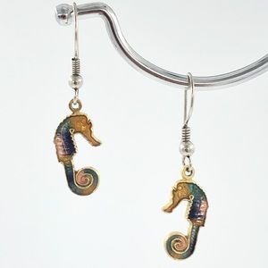 ❤️ Vintage Seahorse Dangle Earrings
